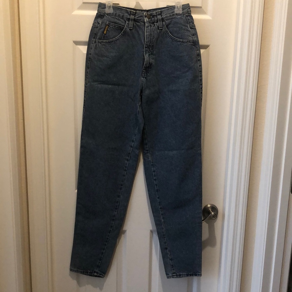Giorgio Armani Blue Denim Jeans with Yellow Tag